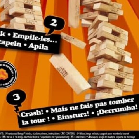 Hasbro Jenga Classic Refresh Game Genuine Hardwood Blocks Stacking Tower Game - Picture 6 of 6